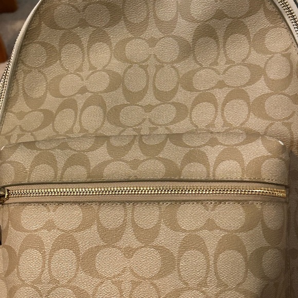 Coach Tan Signature Charlie Leather Backpack main image 8